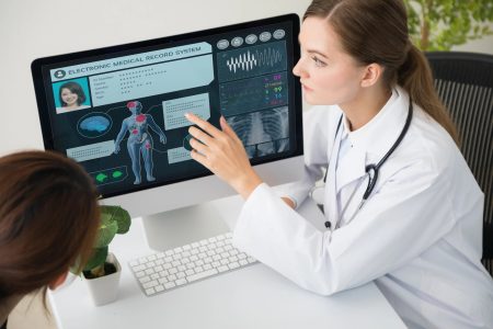 health-records-doctor-showing-diagnostic